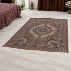 Perzsky koberec hnedy MEDALION 140x200 luxusný kusový koberec z akrylu