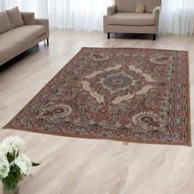   Luxusný akrylový koberec so vzorom Medalion - hnedý 200x300