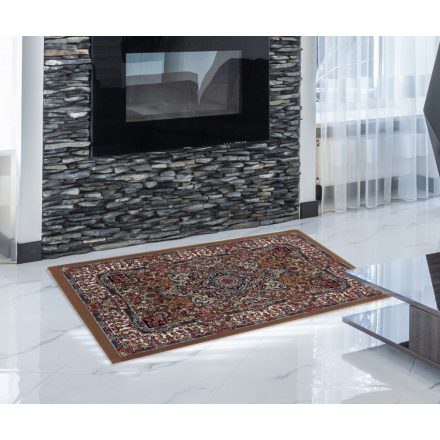 Perzsky koberec hnedy Medalion 60x90 prémiový koberec do obývačky alebo spálne