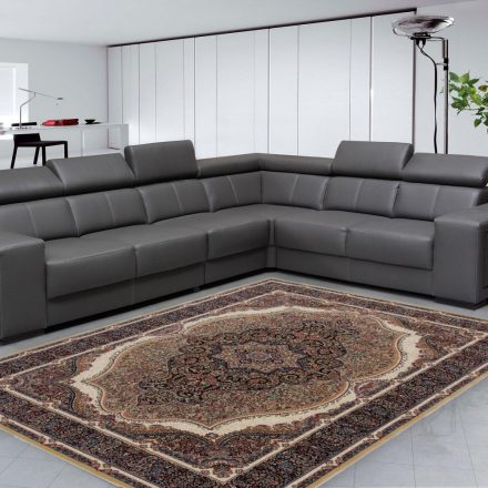 Perzský koberec hnedý Kerman 160x230 kvalitný koberec do obývačky alebo spálne