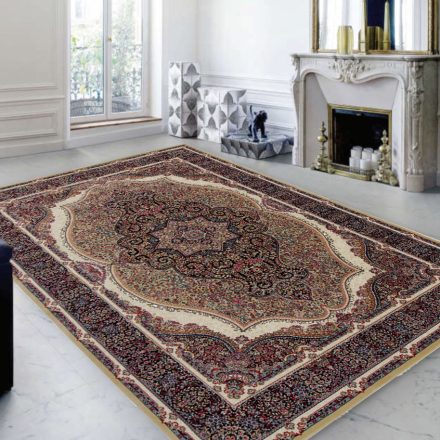 Perzský koberec hnedý Kerman 200x300 kvalitný koberec do obývačky alebo spálne