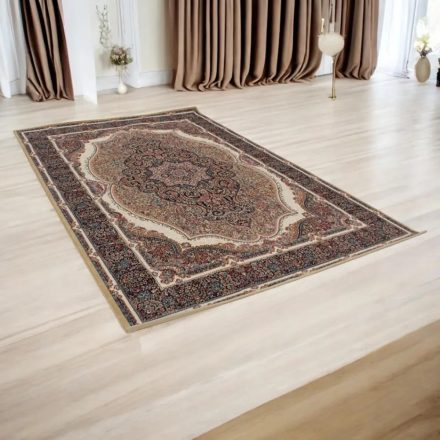 Perzský koberec hnedý Kerman 80x120 kvalitný akrylový koberec
