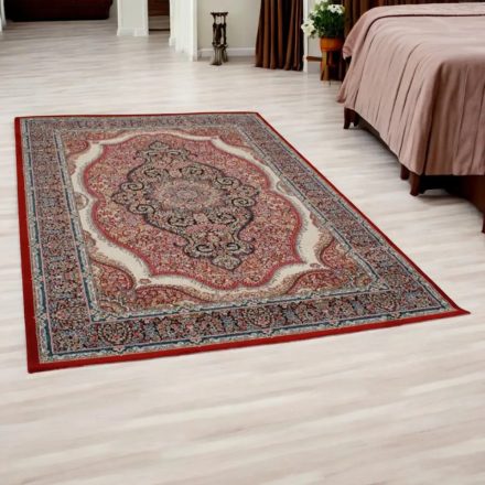 Perzsky koberec bordovy MEDALION 140x200 kvalitný akrylový koberec