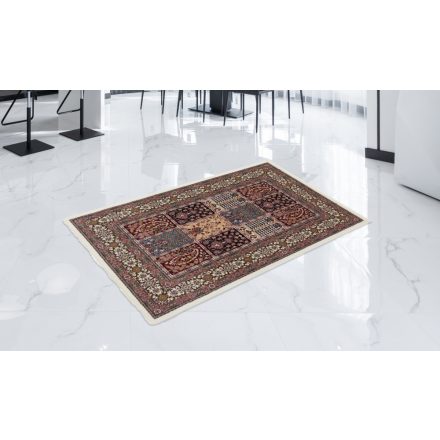 Perzsky koberec bezovy Kheshti 80x120 prémiový koberec do obývačky alebo spálne
