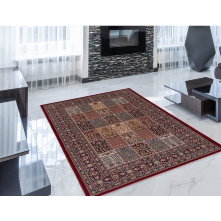 Perzsky koberec bordovy KHESHTI 140x200 luxusný koberec z akrylu