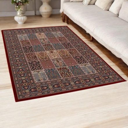 Perzsky koberec bordovy KHESHTI 160x230 luxusný koberec do obývačky z akrylu