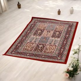   Luxusný akrylový koberec so vzorom Kheshti - bordový 60x90