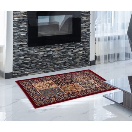 Perzsky koberec bordovy Kheshti 60x90 kvalitný koberec do obývačky alebo spálne
