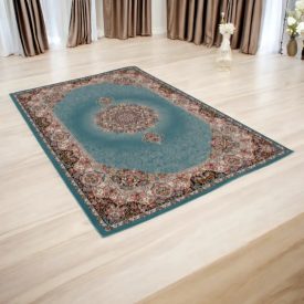   Perzský koberec Isfahan modrý 80x120 exkluzívny akrylový koberec