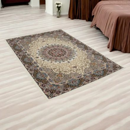 Perzský koberec Isfahan béžový 140x200 akrylový koberec prémiovej kvality