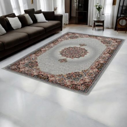 Perzsky koberec šedá TABRIZ 160x230 kvalitný kusový koberec z akrylu