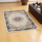 Perzský koberec béžový Kerman 80x120 prémiový koberec do obývačky alebo spálne