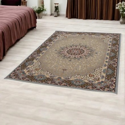 Perzský koberec sivý KERMAN 140x200 exkluzívny akrylový koberec