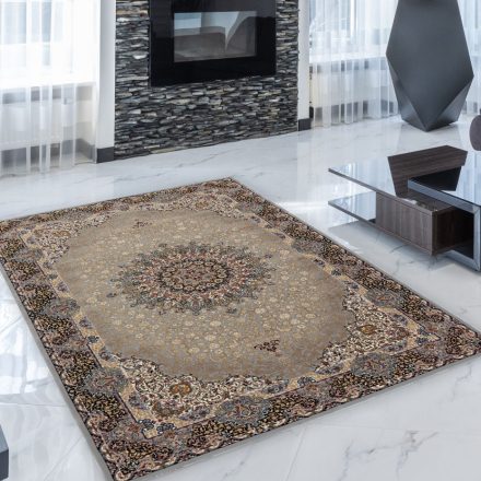 Perzský koberec sivý Kerman 140x200 prémiový koberec do obývačky alebo spálne