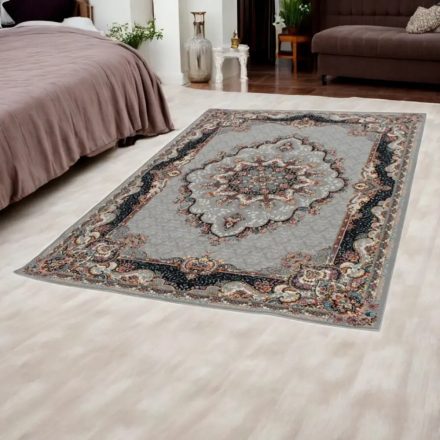 Perzský koberec sivý TABRIZ 140x200 exkluzívny akrylový koberec