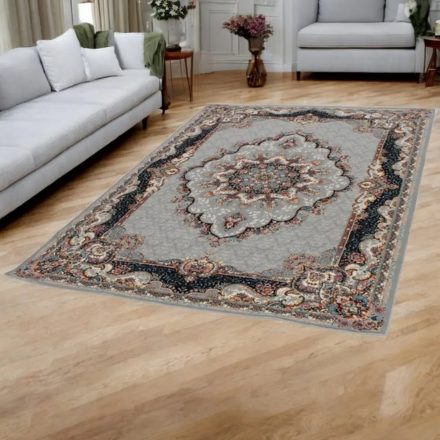 Perzský koberec sivý TABRIZ 160x230 exkluzívny koberec z akrylu
