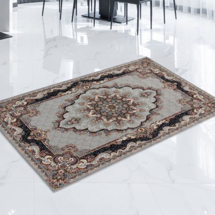 Perzský koberec sivý Tabriz 80x120 kvalitný koberec do obývačky alebo spálne