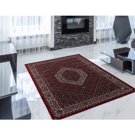 Perzsky koberec bordovy BIDJAR 140x200 prémiový koberec do obývačky alebo spálne