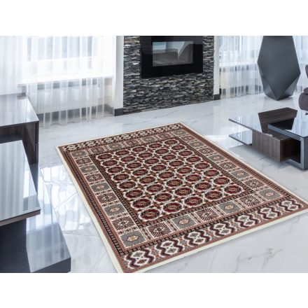 Perzsky koberec bezovy Bokhara 140x200 prémiový koberec do obývačky alebo spálne