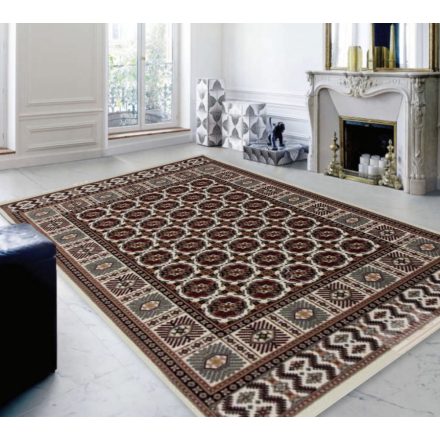 Perzsky koberec bezovy Bokhara 200x300 prémiový koberec do obývačky alebo spálne