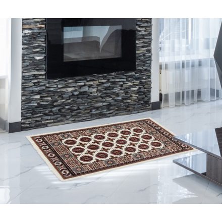 Perzsky koberec bezovy Bokhara 60x90 prémiový koberec do obývačky alebo spálne