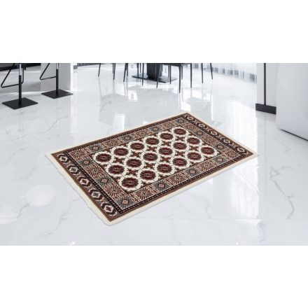 Perzsky koberec bezovy Bokhara 80x120 prémiový koberec do obývačky alebo spálne
