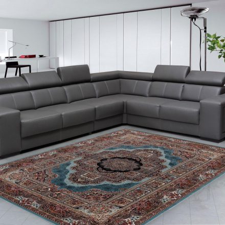 Perzský koberec modrý Tabriz 160x230 kvalitný koberec do obývačky alebo spálne
