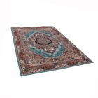 Perzský koberec modrý TABRIZ 160x230 luxusný koberec do obývačky z akrylu