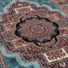 Perzský koberec modrý TABRIZ 160x230 luxusný koberec do obývačky z akrylu