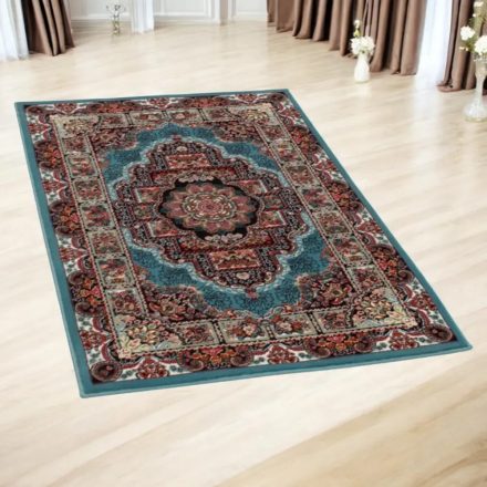 Perzský koberec modrý Tabriz 80x120 prémiový koberec do obývačky alebo spálne