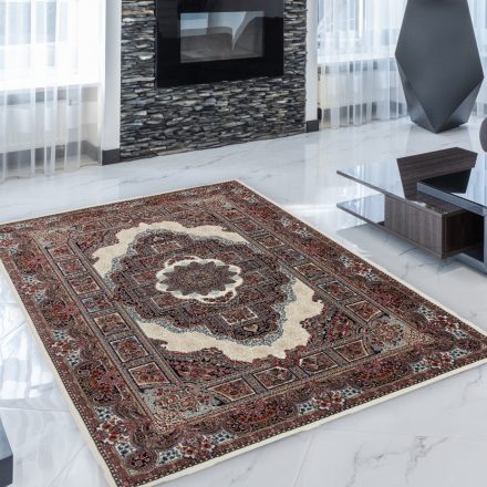 Perzský koberec béžový Tabriz 140x200 prémiový koberec do obývačky alebo spálne