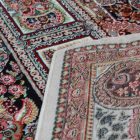 Perzský koberec béžový TABRIZ 160x230 kvalitný koberec do obývačky z akrylu