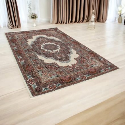 Perzský koberec béžový Tabriz 80x120 prémiový koberec do obývačky alebo spálne