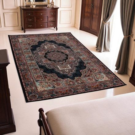 Perzsky koberec modrý TABRIZ 140x200 luxusný koberec z akrylu