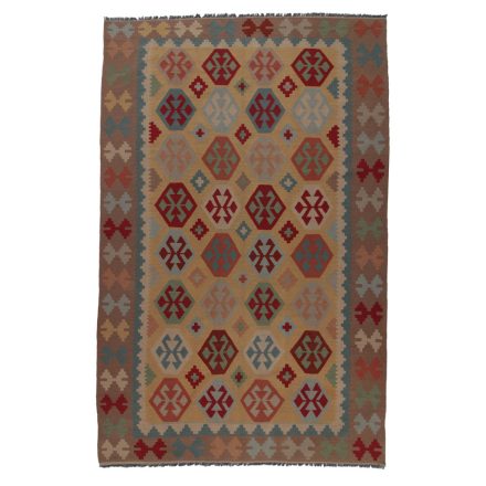Koberec kilim Chobi 304x197 Ručne tkaný afganský kilim z vlny