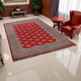   Pakistanský koberec červený Jaldar 156x248 ručne viazaný orientálny koberec