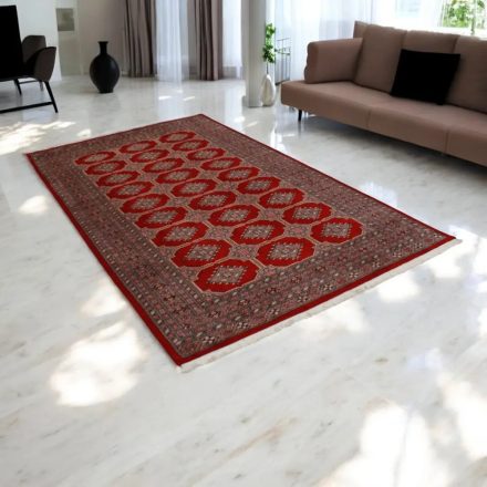 Orientálny koberec bordový Bokhara 259x156 ručne viazaný koberec