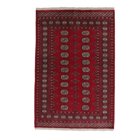Pakistanský koberec červený Bokhara 141x210 ručne viazaný orientálny koberec