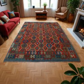   Koberec Kilim Chobi 207x292 ručne tkaný vlnený koberec Kilim