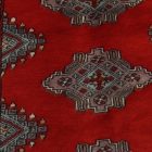 Pakistanský koberec červený Jaldar 77x124 ručne viazaný orientálny koberec