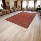 Veľký koberec bordový Bokhara 244x336 ručne viazaný pakistanský koberec do obývačky