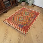 Vlnený Kilim koberec 92x120 ručne tkaný afganský Kilim