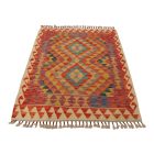 Vlnený Kilim koberec 92x120 ručne tkaný afganský Kilim
