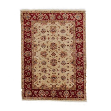 Ziegler vlnený koberec béžový-bordový 149x204 koberec do obývačky