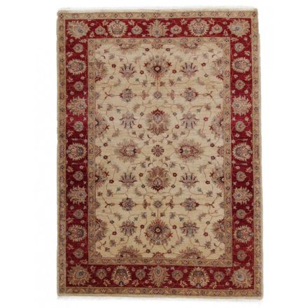 Ziegler vlnený koberec béžový-bordový 167x235 koberec do obývačky