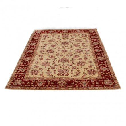 Ziegler vlnený koberec béžový-bordový 151x201 koberec do obývačky