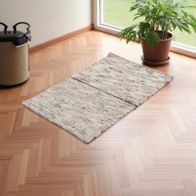 Tkaný koberec Rustic 60x97 hrubý moderný koberec