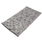 Hrubý vlnený koberec Rustic 70x130 sivý koberec