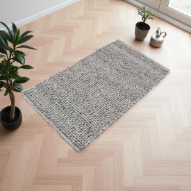 Tkaný koberec Rustic 70x130 hrubý moderný koberec