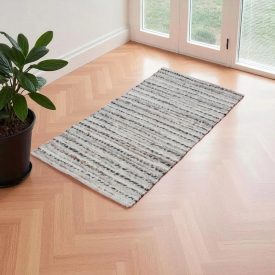 Tkaný koberec Rustic 70x130 hrubý moderný koberec